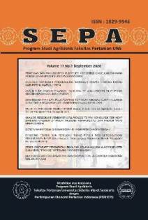 sepa: jurnal sosial ekonomi pertanian dan agribisnis