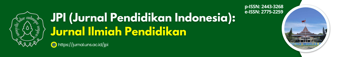 JPI (Jurnal Pendidikan Indonesia): Jurnal Ilmiah Pendidikan
