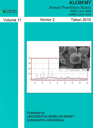 Alchemy Jurnal Penelitian Kimia Volume 11, No. 2, Tahun 2015